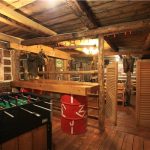 FoozeBall Gamesroom in Old Log Barn, Historic Reesor Ranch.