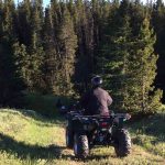 ATV Guided Tour into forest at Historic Reesor Ranch.
