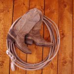 Cowboy's Cabin decor at Historic Reesor Ranch.