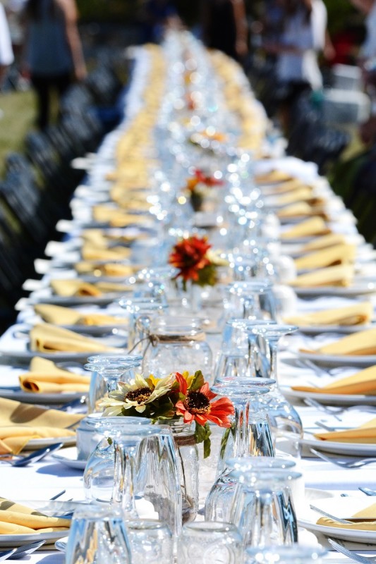 Long Table Dinner seating for 100 at Historic Reesor Ranch