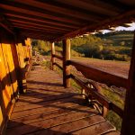 View from the front deck at the Old Log Barn, Historic Reesor Ranch