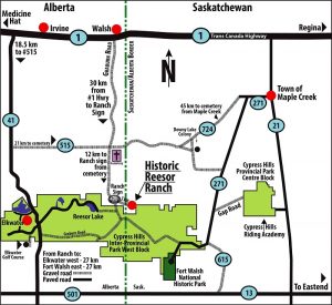Ranch and area map