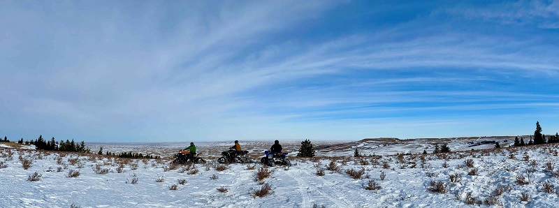 Winter ATVs north view