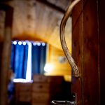 Deer antler repurposed into handle for loft access