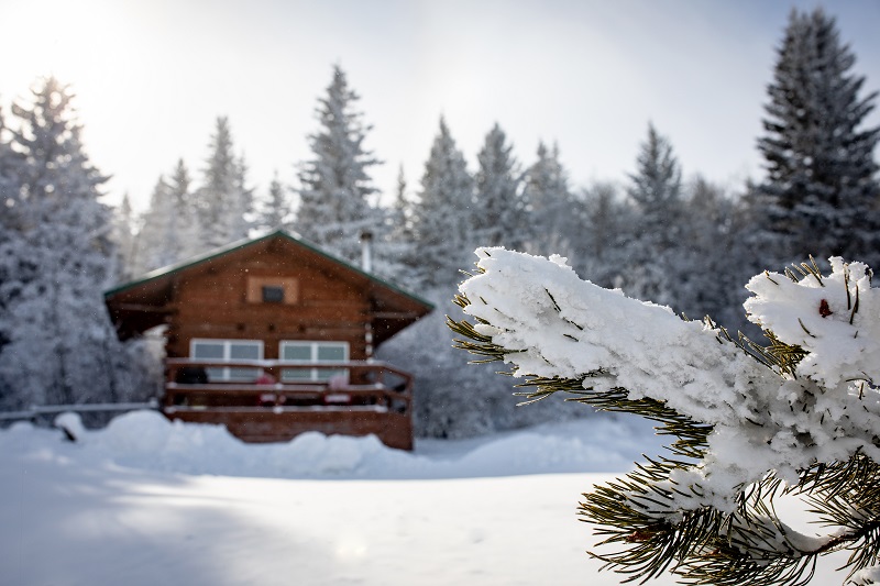 Log Cabin winter getaway