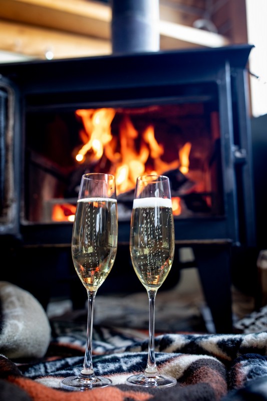 Champagne by the fire anyone?
